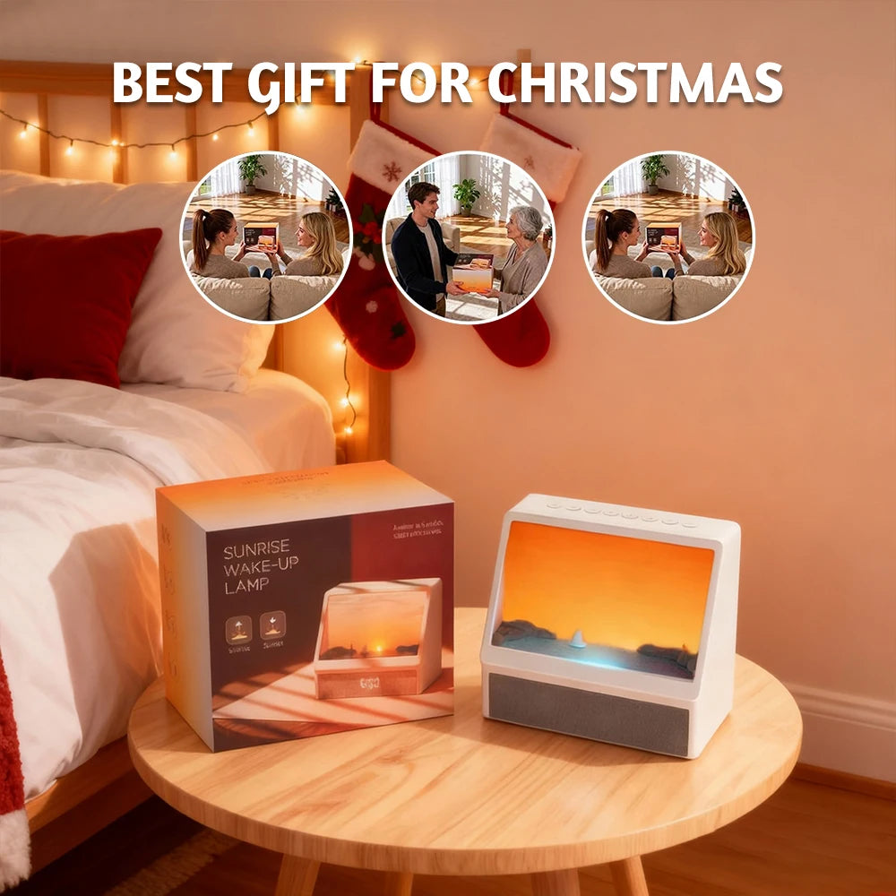 Sunrise Alarm Clock – Wake Up Light with White Noise & Dimmable Glow