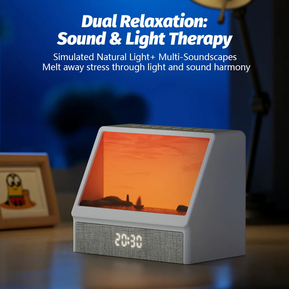 Sunrise Alarm Clock – Wake Up Light with White Noise & Dimmable Glow